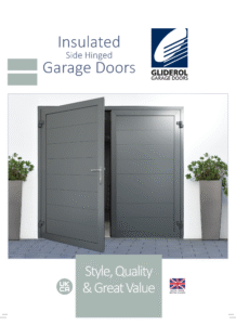 Advertisement for Insulated Side Hinged Garage Doors
